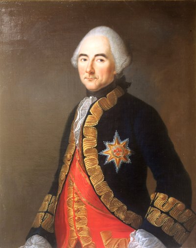 Portret van Jean-Jacques, graaf de Beausobre, in luitenant-generaal uniform door Speiségger